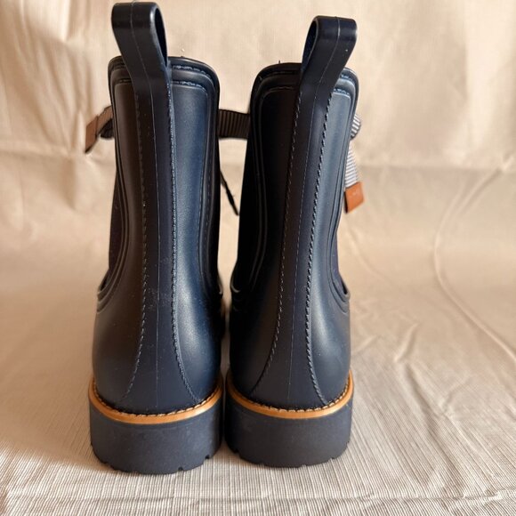 Bernardo Zina Navy Lace Up Rubber Boote WOMENS SIZE 7 - Picture 4 of 11